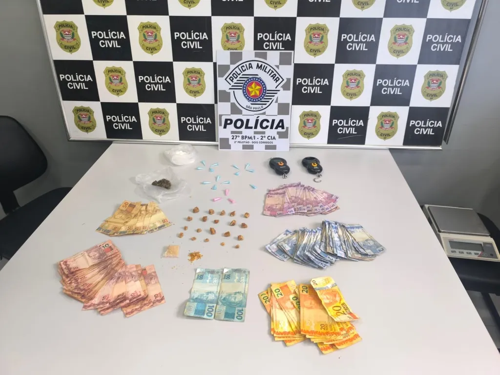 Polícia Civil prende jovem de 19 anos por tráfico de drogas em Dois Córregos