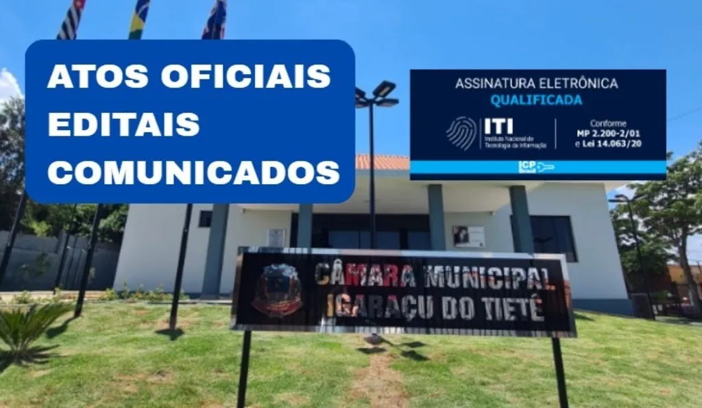 CÂMARA MUNICIPAL DE IGARAÇU DO TIETÊ - PORTARIAS 04, 05, 06