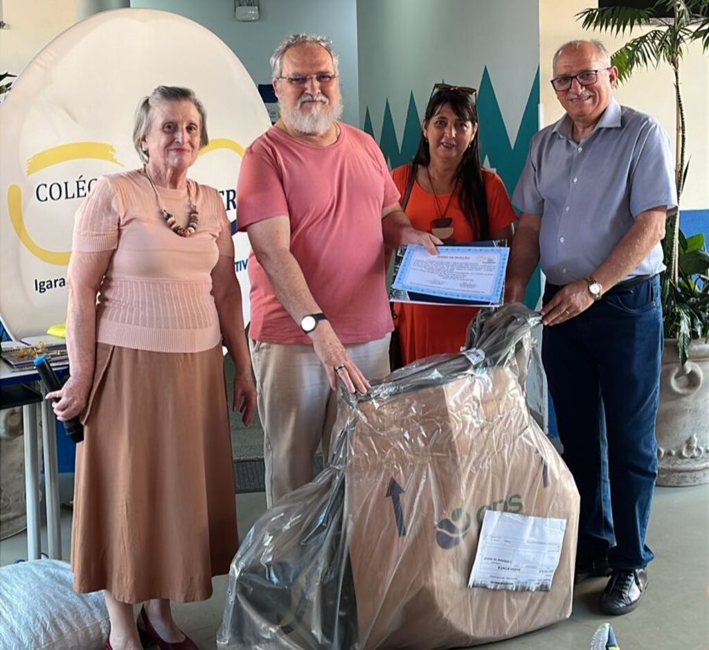 Colégio Saber de Igaraçu do Tietê doa 20ª cadeira de rodas em campanha solidária de 16 anos