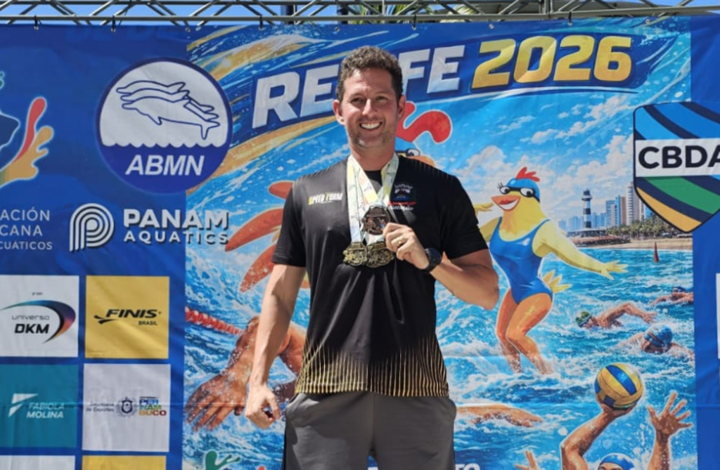 Nadador de Barra Bonita conquista bronze no Campeonato Sul-Americano em Recife