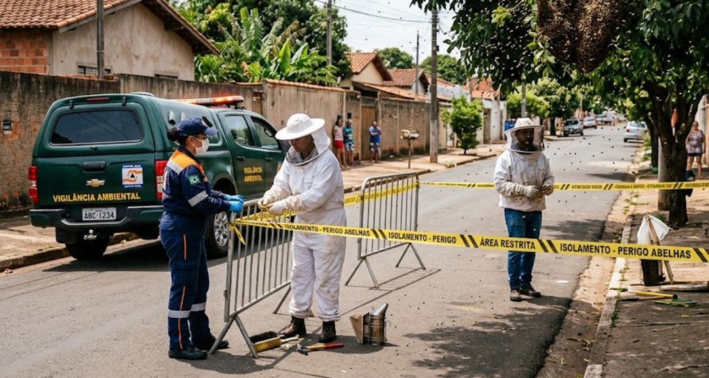 Ataque de abelhas africanizadas deixa uma idosa morta e dois feridos em Botucatu
